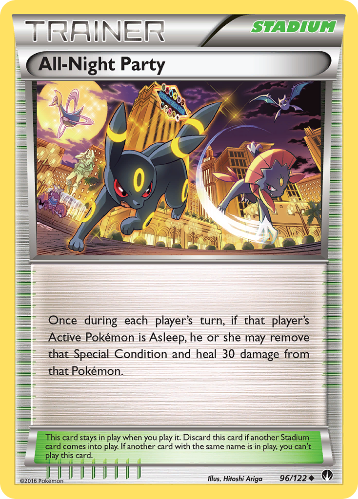 All-Night Party — illustrated card