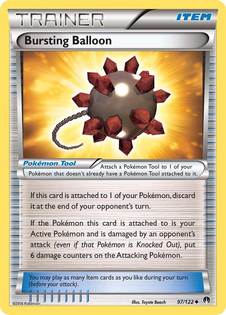 Bursting Balloon — illustrated card