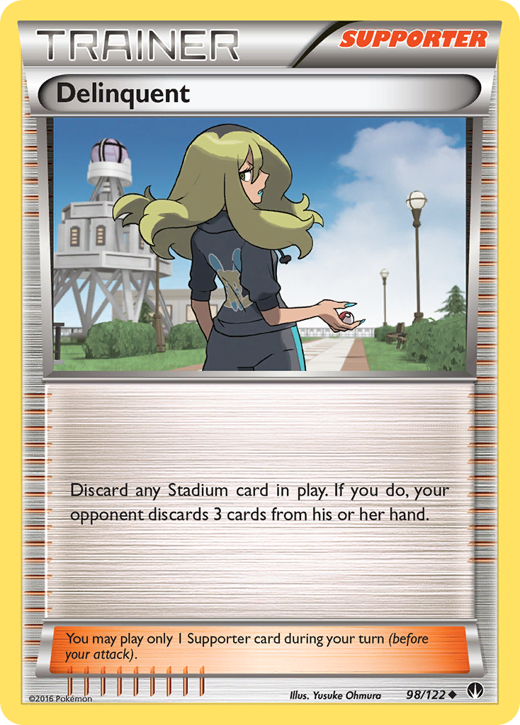 Delinquent — illustrated card