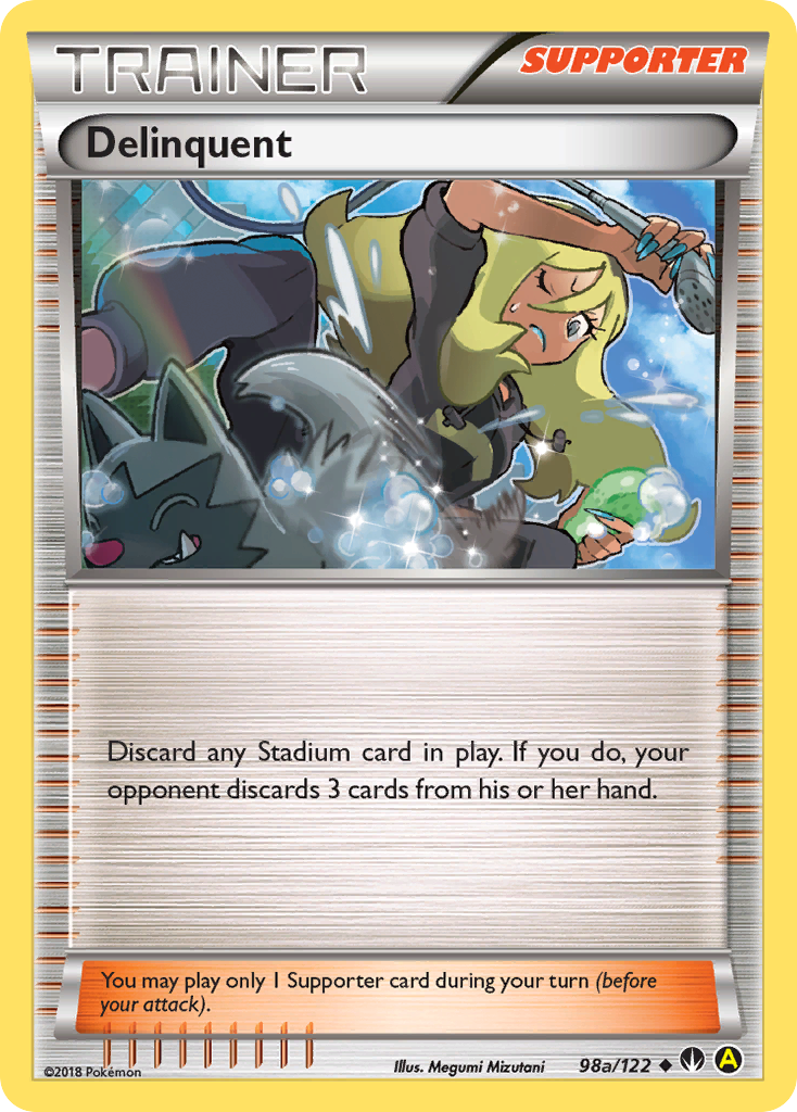 Delinquent — illustrated card