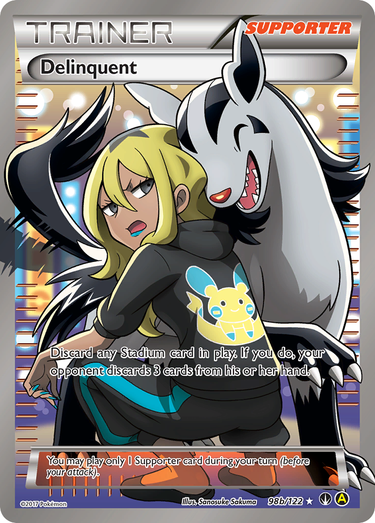 Delinquent — illustrated card