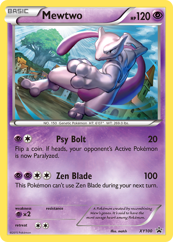 Mewtwo — illustrated card