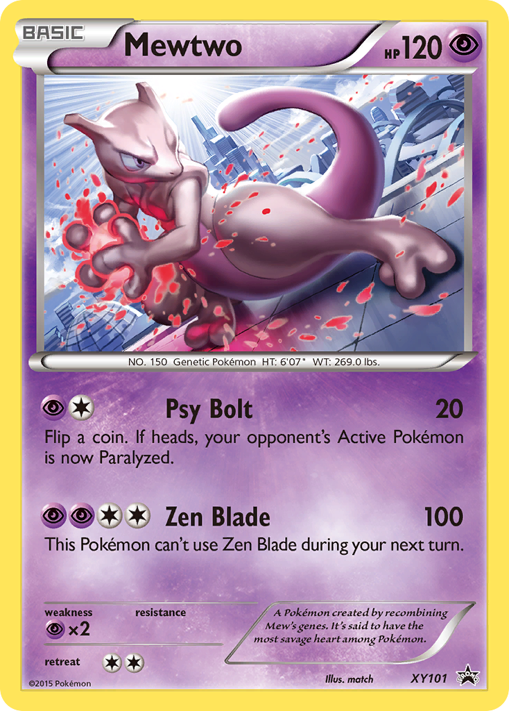 Mewtwo — illustrated card