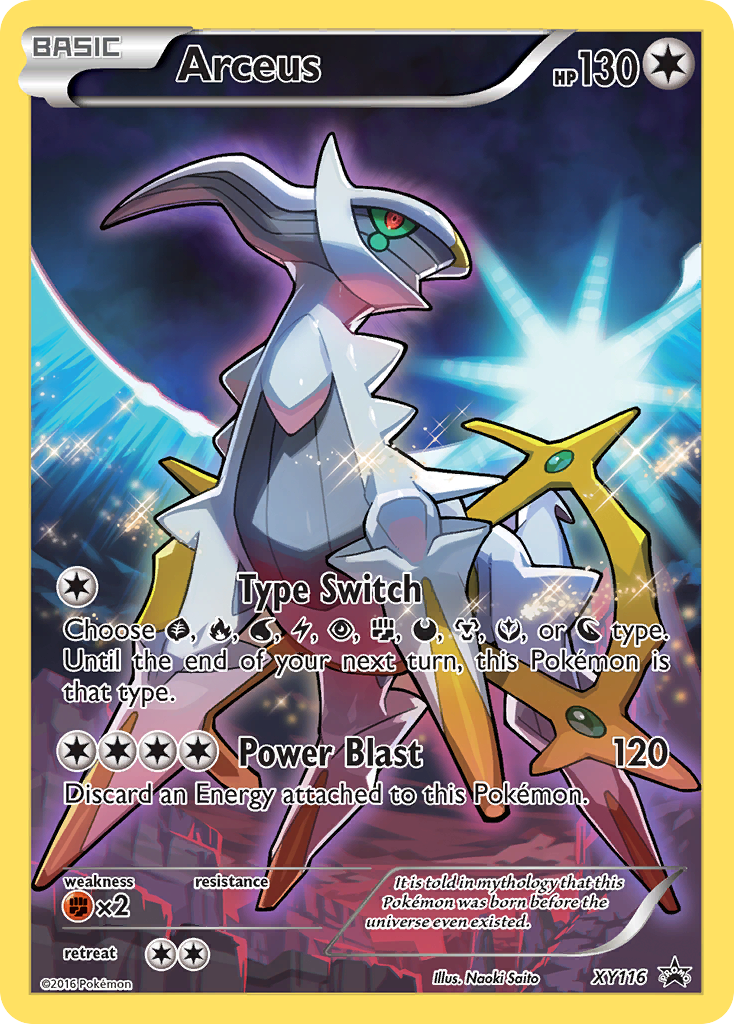 Arceus — illustrated card