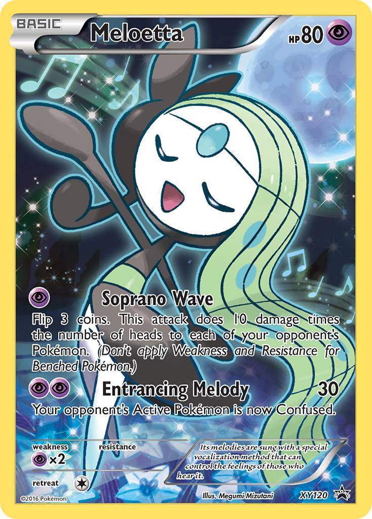 Meloetta — illustrated card