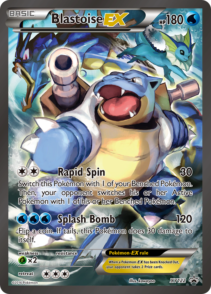 Blastoise-EX — illustrated card
