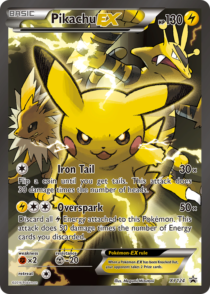 Pikachu-EX — illustrated card