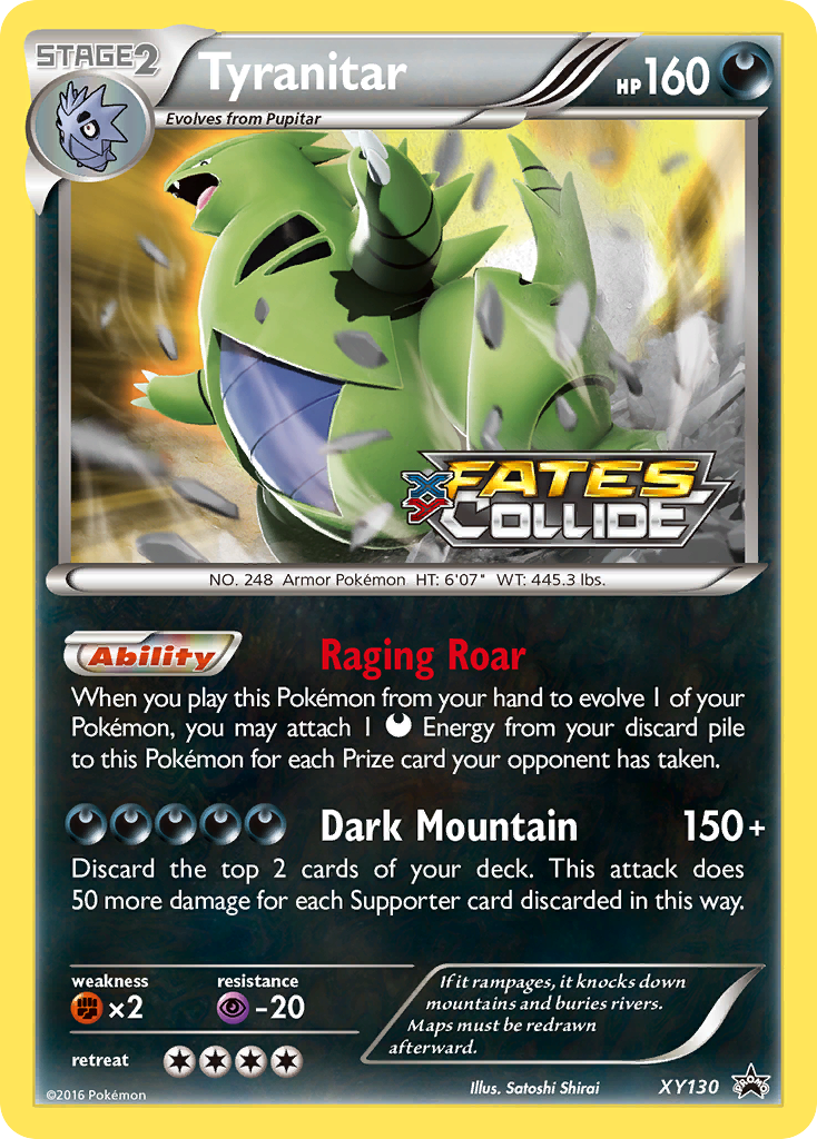Tyranitar — illustrated card