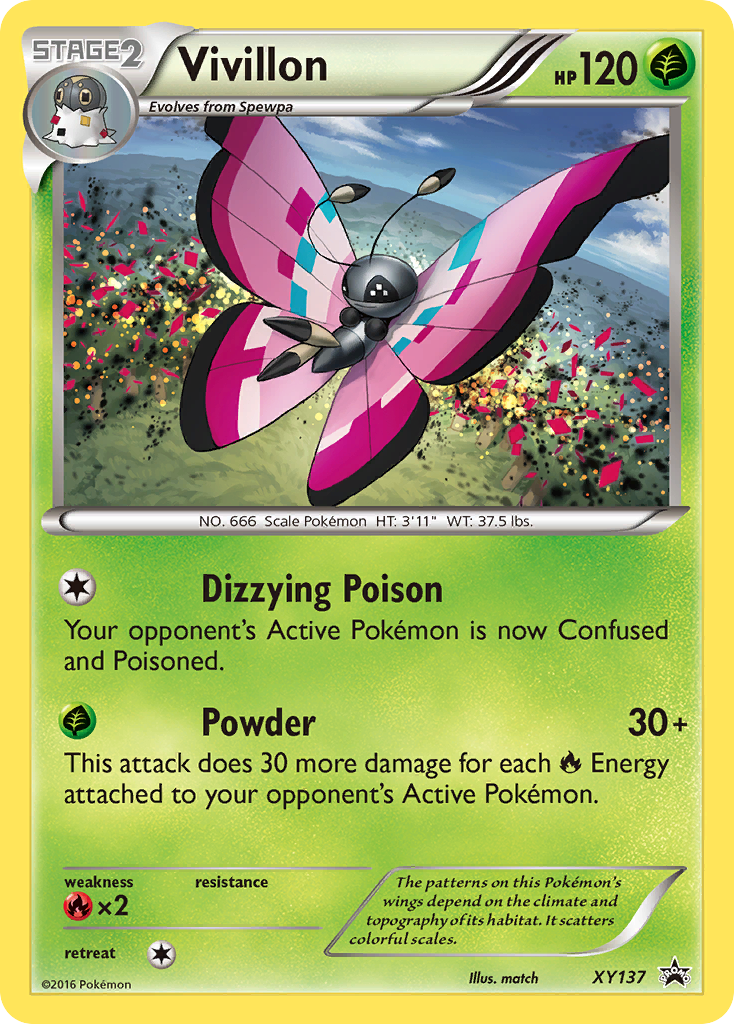 Vivillon — illustrated card