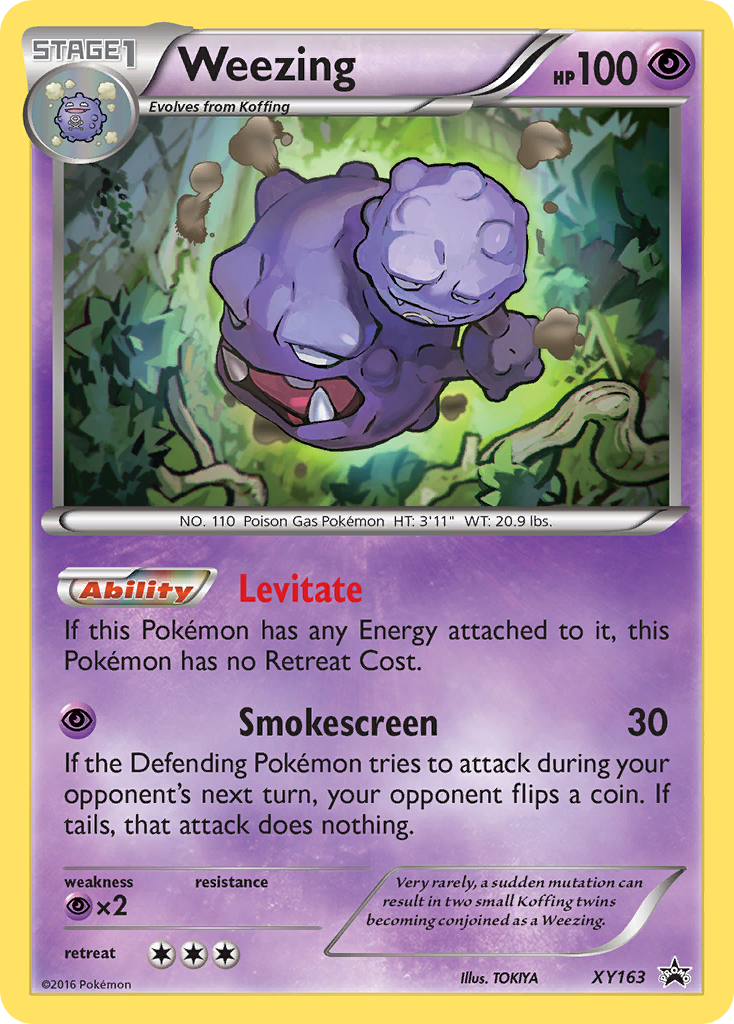 Weezing — illustrated card
