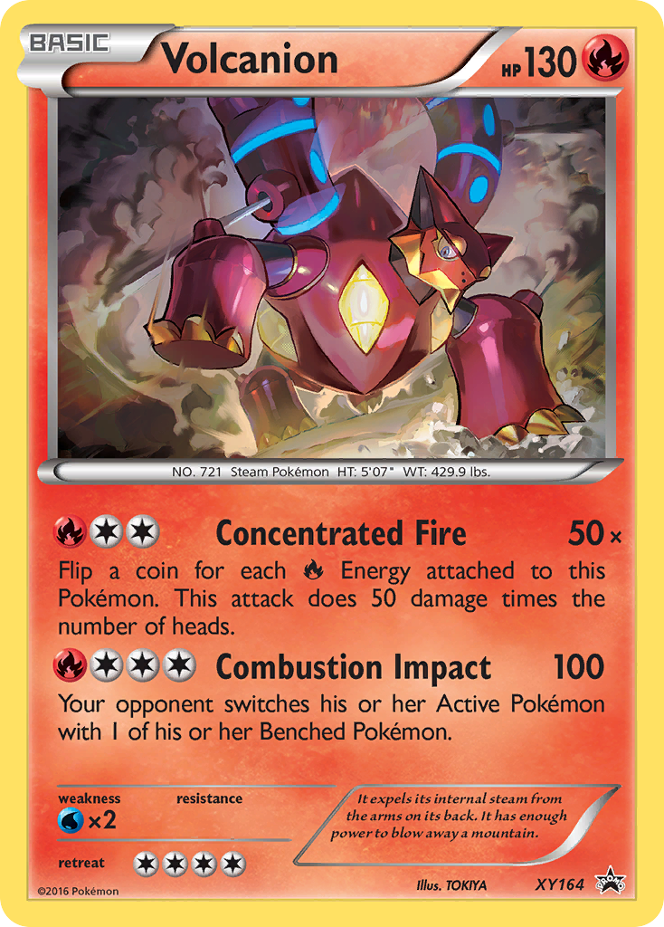 Volcanion — illustrated card
