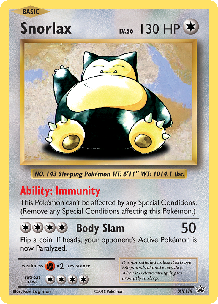 Snorlax — illustrated card