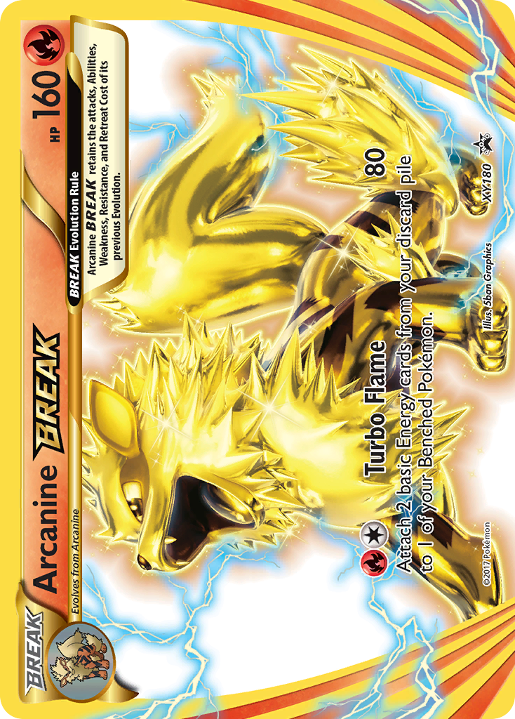 Arcanine BREAK — illustrated card