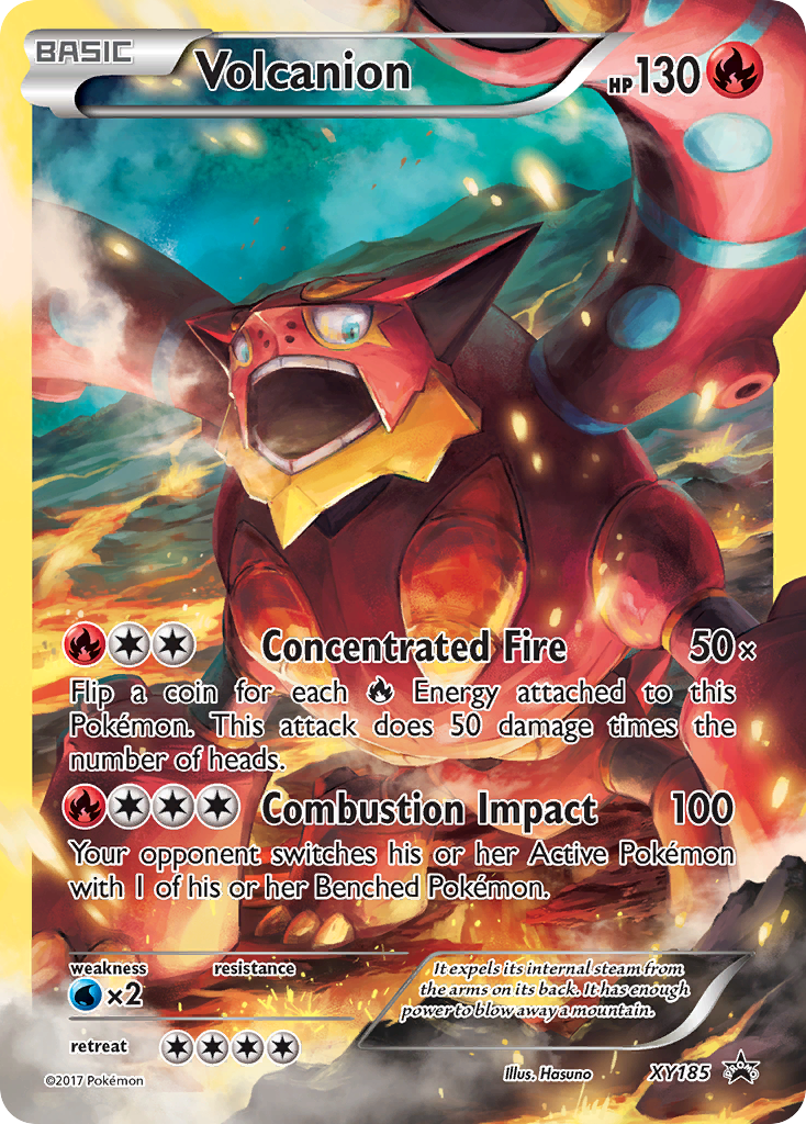 Volcanion — illustrated card