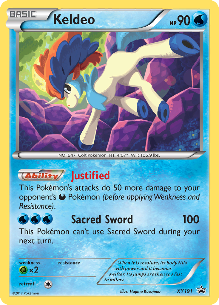 Keldeo — illustrated card