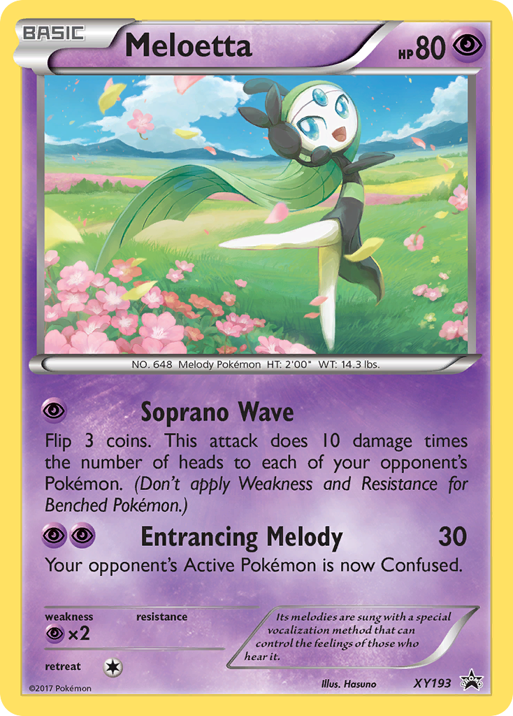 Meloetta — illustrated card