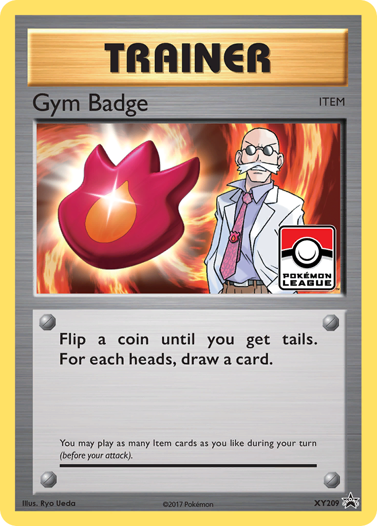 Gym Badge — illustrated card
