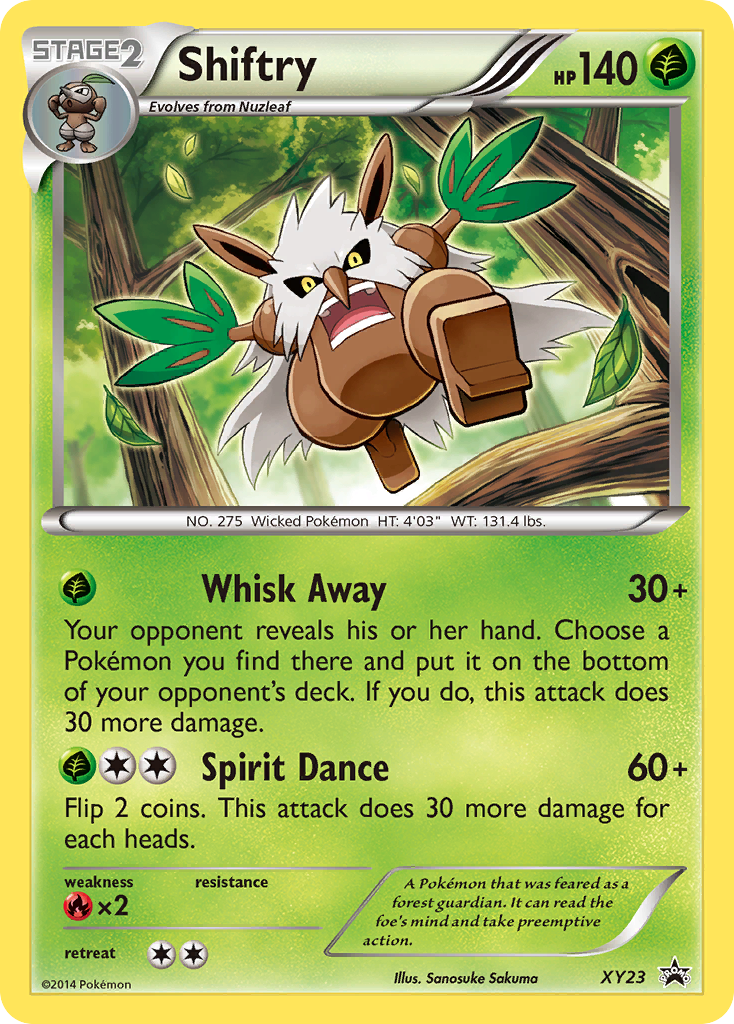 Shiftry — illustrated card