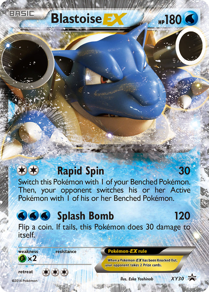 Blastoise-EX — illustrated card