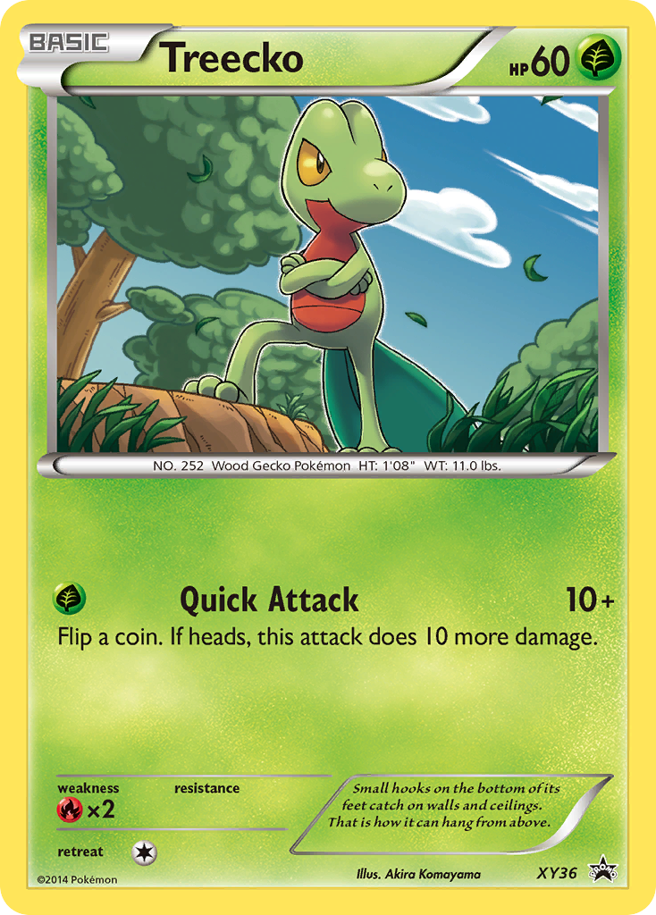 Treecko — illustrated card