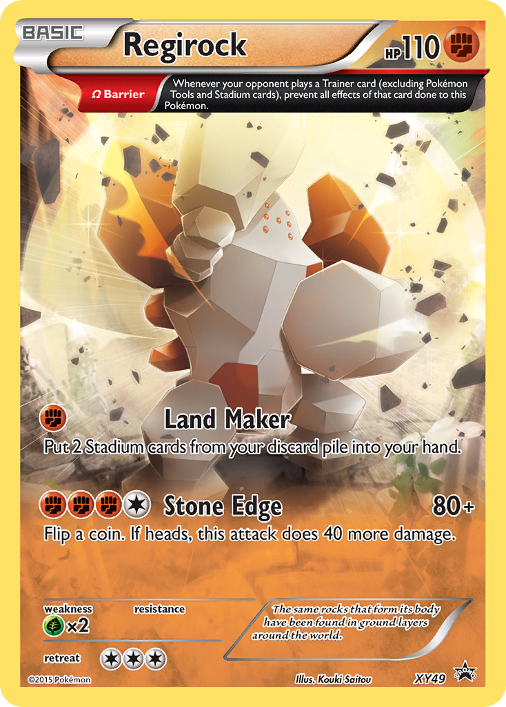 Regirock — illustrated card