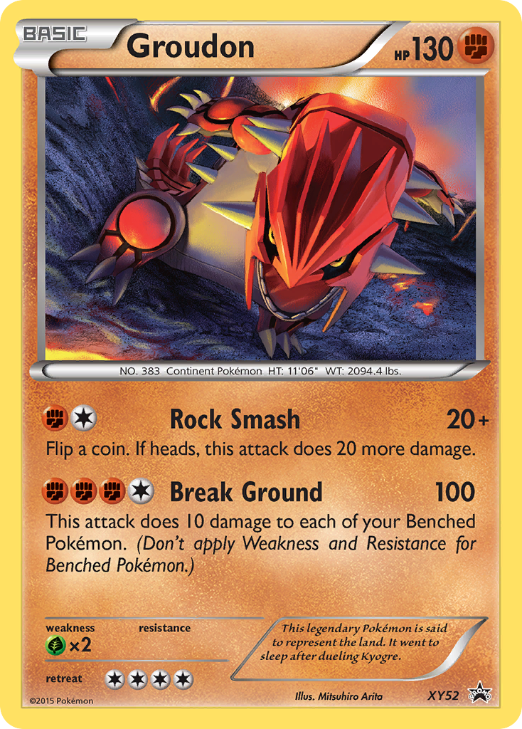 Groudon — illustrated card