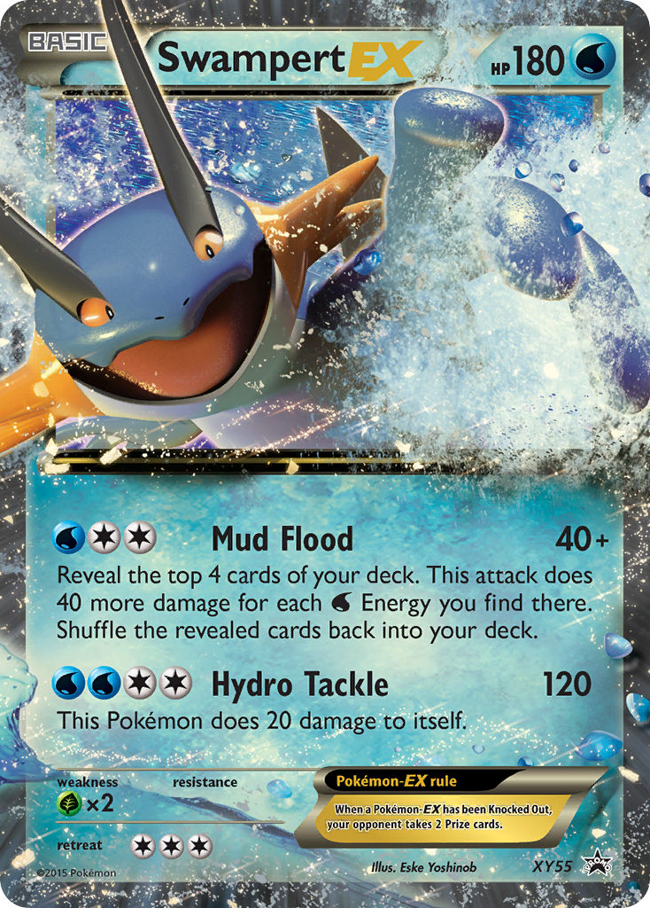 Swampert-EX — illustrated card