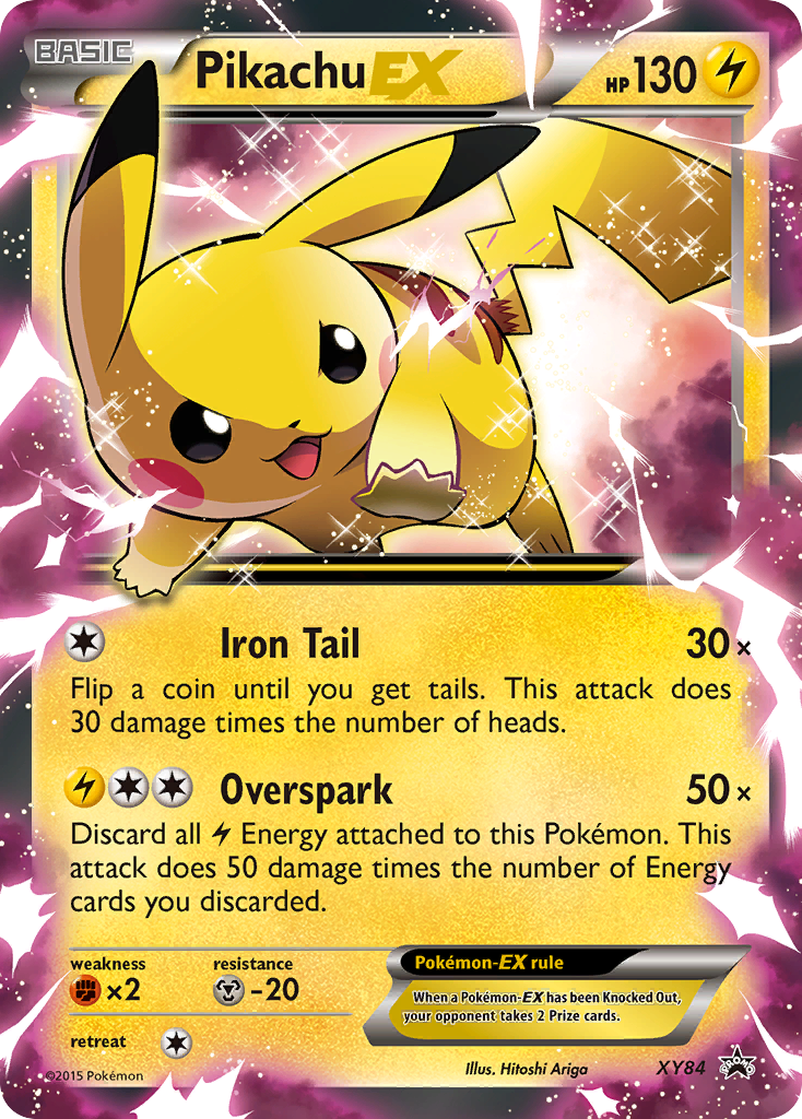 Pikachu-EX — illustrated card
