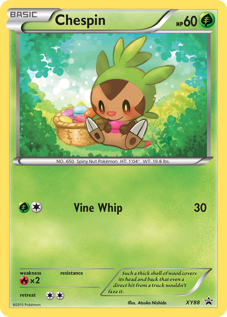 Chespin — illustrated card