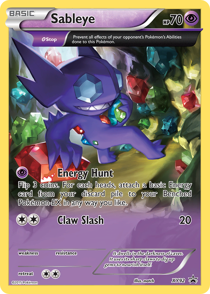 Sableye — illustrated card