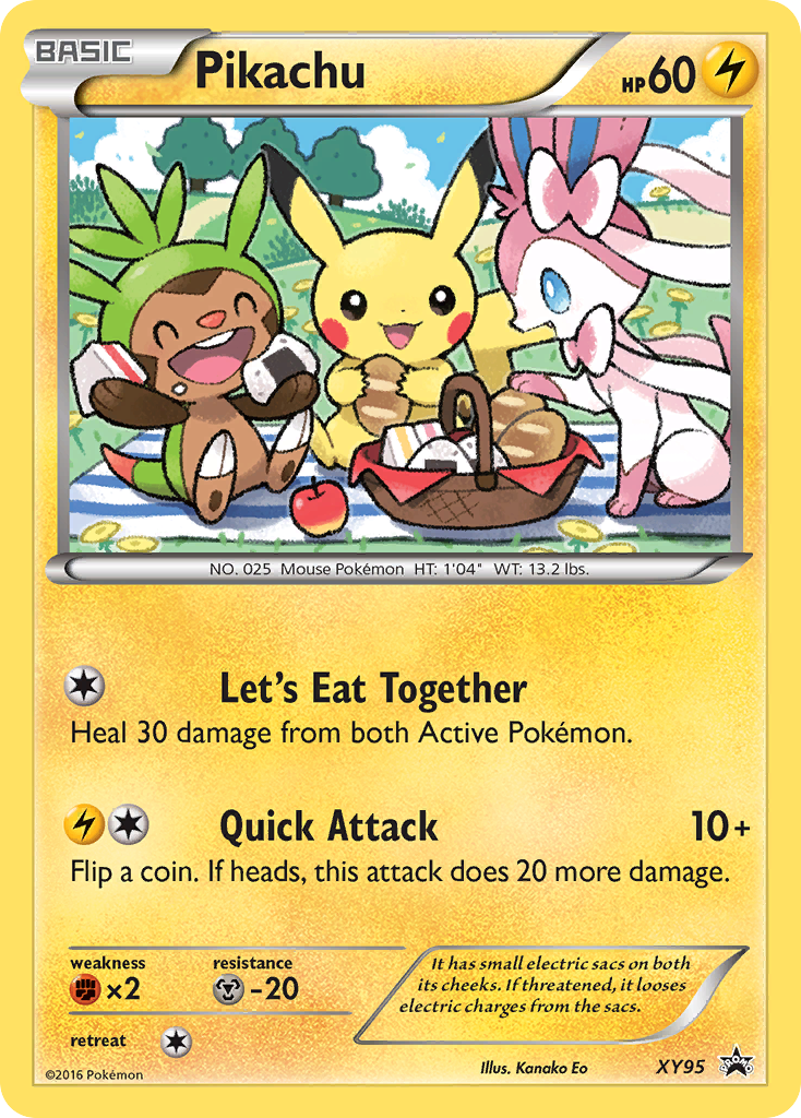 Pikachu — illustrated card